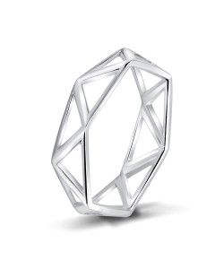 Triangle Shaped Silver Ring NSR-4031